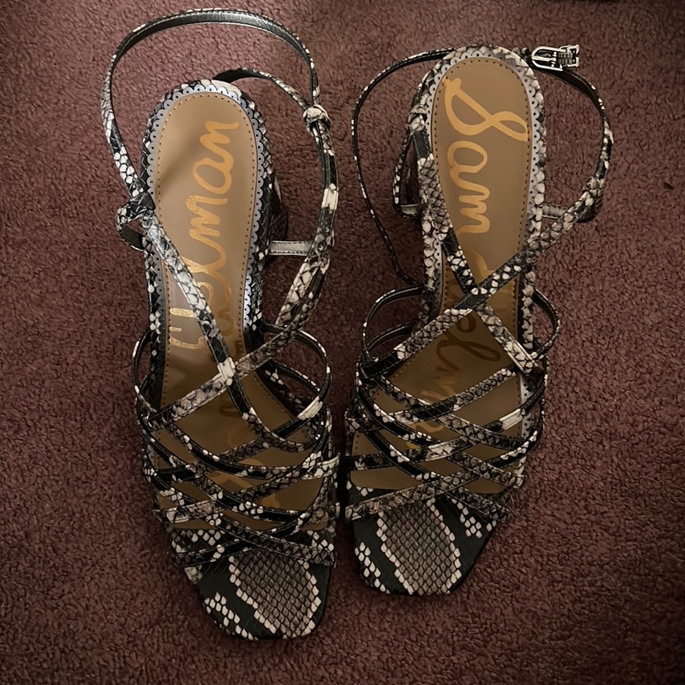 Sam Edelman Snakeskin Print heels